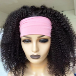 Curly kinky headband wig 18 inches high density