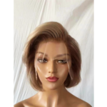 Frontal pixie cut wig blonde