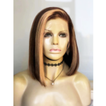 Frontal bob wig 10 inches high density