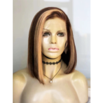 Frontal bob wig highlight color