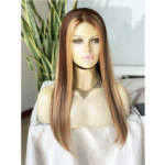 Closure wig 18 inches highlight color 3