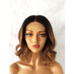 Closure wig 12 inches high density dyed color